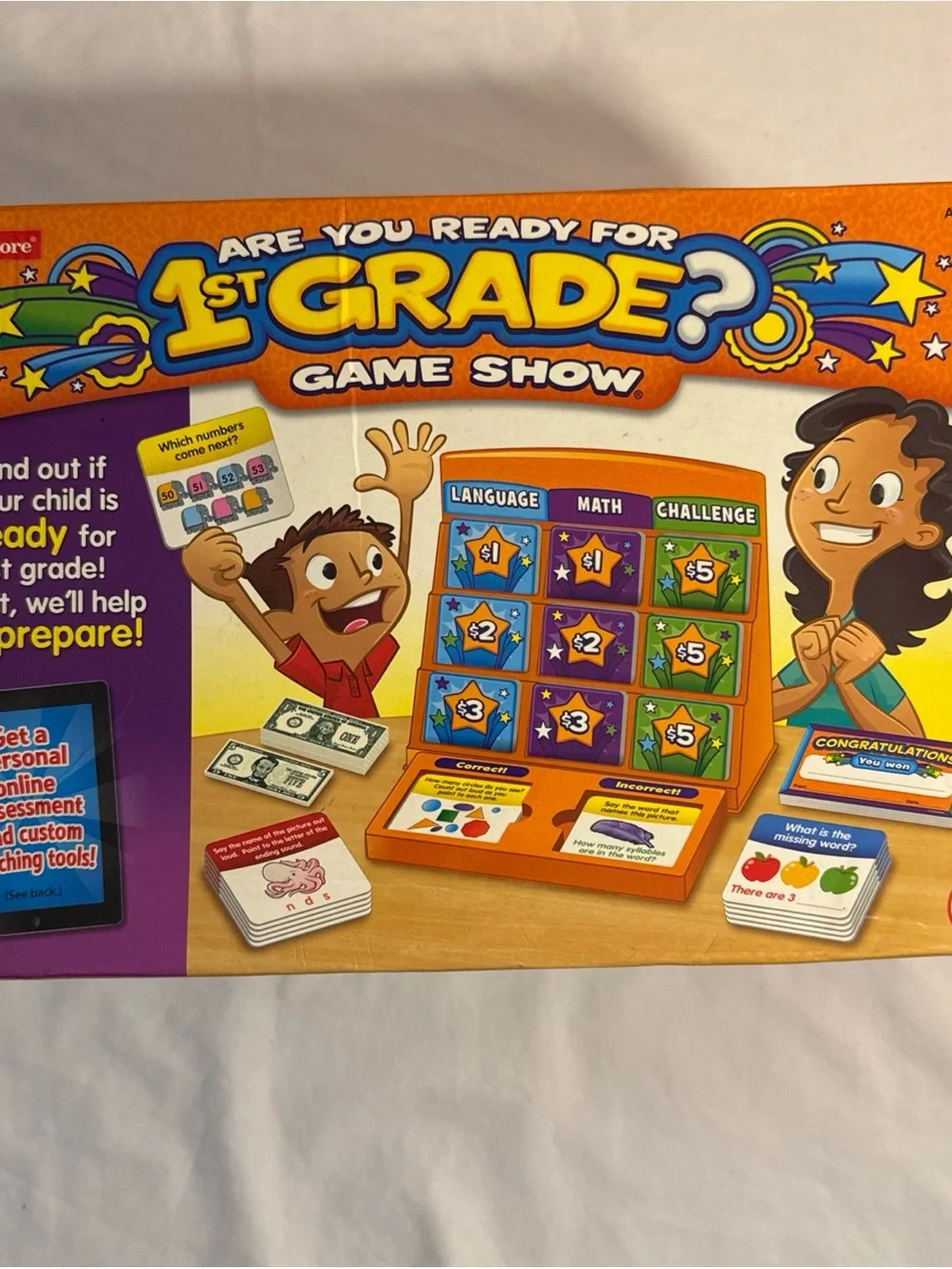 Lakeshore Are You Ready for 1st Grade? Game Show - Orange Educational Toy